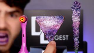 Does Purple ASMR Snacks Cause Cavities  shorts mukbang [upl. by Maude]