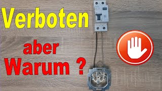 Verboten  Teil1 RCDFI Schalter bei Nullung 😲 Elektrik im Altbau erneuern FI Schalter nachrüsten [upl. by Einehpets]