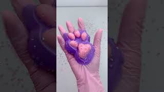 FUFUSQUISHY ASMR 🐱🐱 Burst Water Sensation Purple Based Pink Paw [upl. by Eikcid]