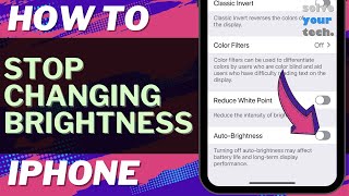 iOS 17 How to Stop Changing Screen Brightness on iPhone [upl. by Varden472]