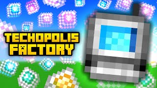 Minecraft Techopolis 2  POWAH REACTOR amp WIRELESS REFINED STORAGE 20 Modded Questing Factory [upl. by Notgnillew]