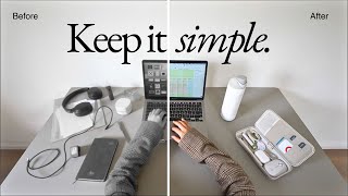 💻 Things you DONT NEED in your OFFICE  MINIMAL HOME ep 1 [upl. by Noiztneb]