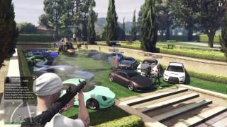 Gta 5 blowing up a BIG car show [upl. by Elysee]