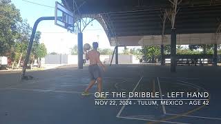 Basketball Dunk Session  Training  Off The Dribble  Left Hand  Nov 22 2024  Tulum Mexico [upl. by Jennilee]