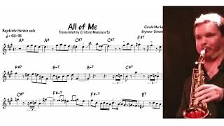 Baptiste Herbin  All of Me transcription [upl. by Inalak]