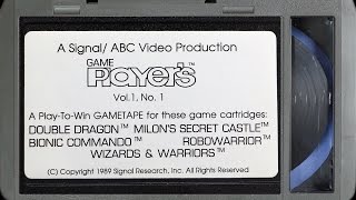 Game Players Game Tape Vol 1 No 1 quotDouble Dragonquot  VHS 1080p  60FPS  VIDEO GAME BROLL [upl. by Viking819]