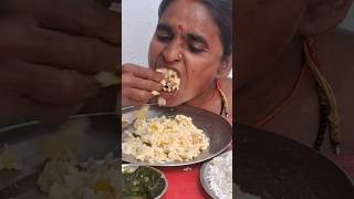 Dhokla Chatni sabji Chokha and bhaat eating 😋 totalfoodeating food mukbang dhokla indianfood [upl. by Ezara]