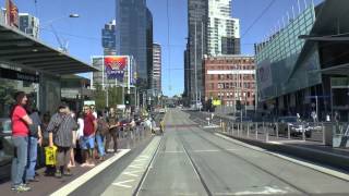 Melbourne Trams  A typical Sunday on Route 96 March 2015 Tram Drivers View [upl. by Ayekram761]