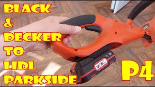 Black and Decker 18v Battery Adapter for LIDL Parkside 20v Battery PART 4 [upl. by Nosneh]