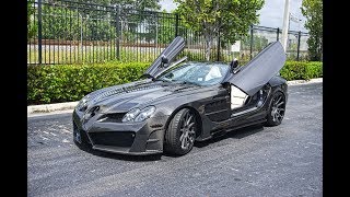 Mercedes Benz SLR McLaren Mansory Renntech Interior Start Up amp Drive at Prestige Imports Miami [upl. by Elokyn]