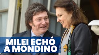 JAVIER MILEI ECHÓ A LA CANCILLER DIANA MONDINO votó a favor de Cuba en contra del embargo de EEUU [upl. by Idnak907]