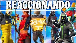 REACCIONANDO AL PASE DE BATALLA DE FORTNITE REMIX CAPITULO 2 [upl. by Myer]