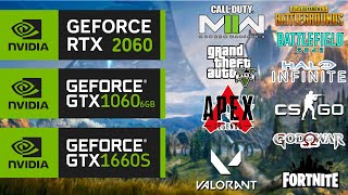 RTX 2060 VS GTX 1060 VS GTX 1660 SUPER 10 Games COMPARE 1080P FPS Test  AMD RYZEN 5 3600 [upl. by Peadar]