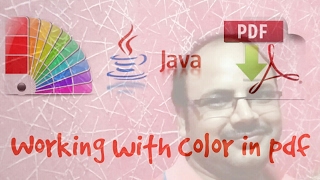 Java PDF Creation  3 Set color and page size in PDF with PDFbox AmitRanjan [upl. by Yorztif]