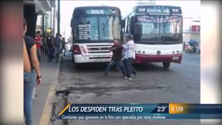 Las Noticias  Ruta 42 despide a choferes que protagonizan pelea [upl. by Atinniuq565]