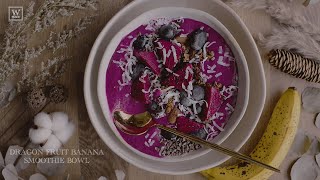 How to Make Dragon Fruit Banana Smoothie [upl. by Joashus]