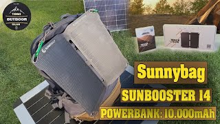 Sunnybag Powerbank 10000mAh  Sunnbooster 14  Solarpanel für unterwegs  outdoors outdoor [upl. by Kimitri]