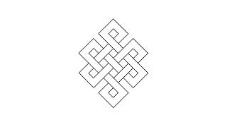 Endless Knot Drawing Technic Geometry [upl. by Renie809]