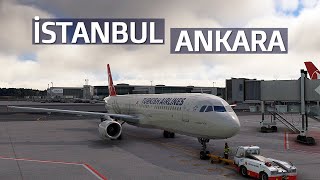 Ankara Üzerinde Süzüldük  LTFM LTAC  MSFS2020  FenixA321 [upl. by Trammel]