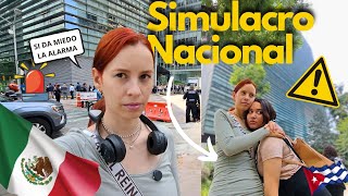 🇲🇽 VIVÍ EL SIMULACRO NACIONAL de SISMO por PRIMERA VEZ  qué miedo 😨 [upl. by Notnelc]