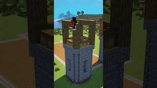 MINECRAFT SURVIVAL CASTEL minecraft short [upl. by Cirred]