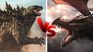 Godzilla VS Balerion Who WINS This DEATH BATTLE MONSTER or DRAGON YOU DECIDE [upl. by Eatnwahs]