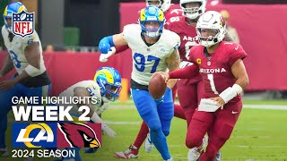 Los Angeles Rams vs Arizona Cardinals  2024 Week 2 Game Highlights [upl. by Gonroff425]