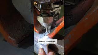 A different way to use an ironworker fabricator handmade metalshop [upl. by Oir]