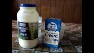 Makeing butter Fresh Vs Shelf Stable cream [upl. by Nodnyl]