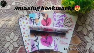 5 Amazing bookmarks 😍💫🔥art assignmentfrontpage frontpagedecoration [upl. by Annairdua712]