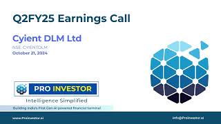 Cyient DLM Ltd Q2FY25 Earnings Concall [upl. by Hally617]