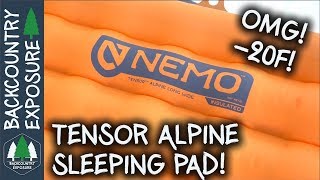 Tensor Alpine Insulated Ultralight Sleeping Pad  Nemo Equipment [upl. by Isej]