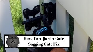 How to adjust gate hinges  Let Me Fix It Handyman [upl. by Assin164]