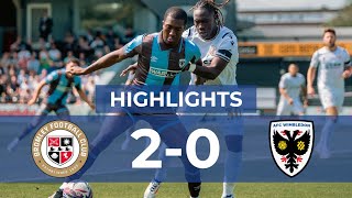 Bromley 20 AFC Wimbledon 📺  Dons defeated by buoyant Bromley  Highlights 🟡🔵 [upl. by Tiebout]