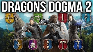 Dragons Dogma 2  ALL Class Vocations So Far From Starter To Advanced amp Hybrid [upl. by Jacobine105]