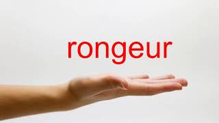 How to Pronounce rongeur  American English [upl. by Lowenstein]