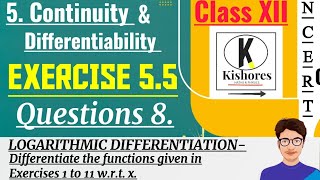 Exercise 55 Q8 Class 12 Maths  differentiation  maths [upl. by Laughlin]