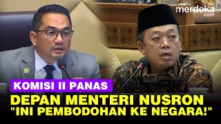 Komisi II Keras Depan Menteri Nusron Ini Pembodohan Terhadap Negara Setiap Hari [upl. by Sisak615]