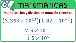 Notación científica multiplicación y división [upl. by Akiehs685]