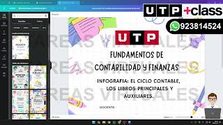 🔴ACS08 Semana 08  Tema 01 TA2 INFOGRAFÍA  CICLO CONTABLE Y LIBROS PRINCIPALES Y AUXILIARES [upl. by Anairdna]