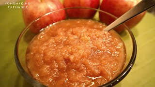 Homemade Applesauce 🍎  Cinnamon Crockpot Applesauce  No Sugar Added [upl. by Daht531]