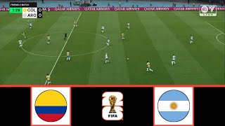 COLOMBIA VS ARGENTINA  WCQ SOUTH AMERICA 2026  FOOTBALL LIFE 2024 [upl. by Lissa]