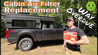 F250 Cabin Air Filter Replacement After 45000 Miles How Bad Can It Be f250 [upl. by Ibot]