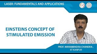 Einsteins Concept of stimulated emission [upl. by Philippine]