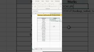 How to apply REVERSE VLOOKUP in Excel  MS Excel  shorts [upl. by Nodnalb102]