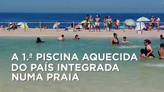 Primeira piscina aquecida do país integrada numa praia abriu em Gaia [upl. by Eutnoj491]