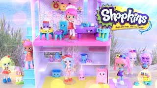 Shopkins Happy Home Game Room amp Laundry  Miniature Decor PLUS Petkins [upl. by Gnouc]