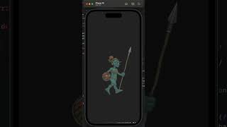 Spine 2D iOS Runtime on iPhone 15 Pro Max Swift Running on iOS 172 [upl. by Rehpotsirhcnhoj]