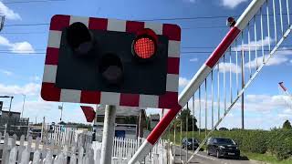 Watlington Station Level Crossing Norfolk Tuesday 22082023 [upl. by Joappa556]