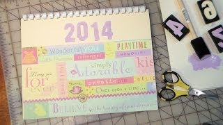 Last Minute Gift Make a Scrapbook Calendar [upl. by Fortin427]